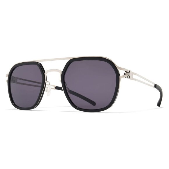 New MYKITA Decades Silver Square Leeland A81 797 Sunglasses Women - Picture 1 of 3